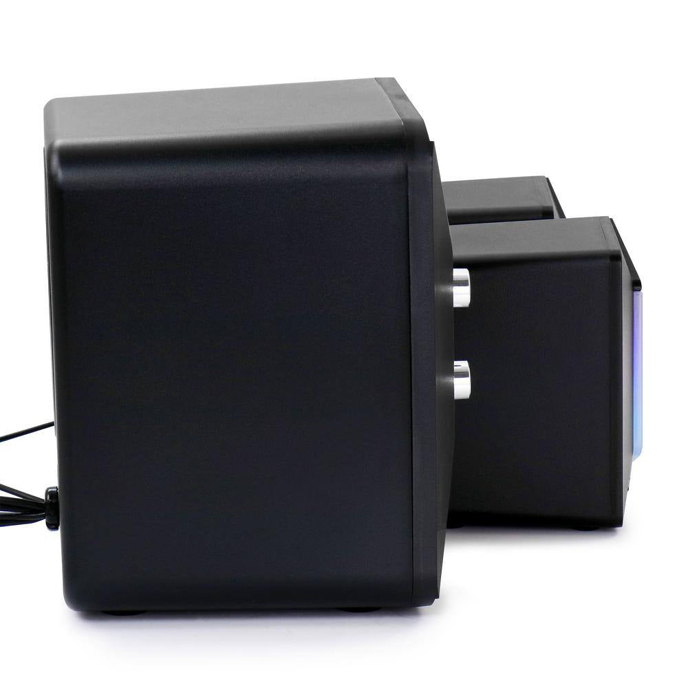 Computer Gaming 2.1 Speaker System with Color LED Lights