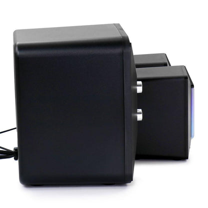 Computer Gaming 2.1 Speaker System with Color LED Lights