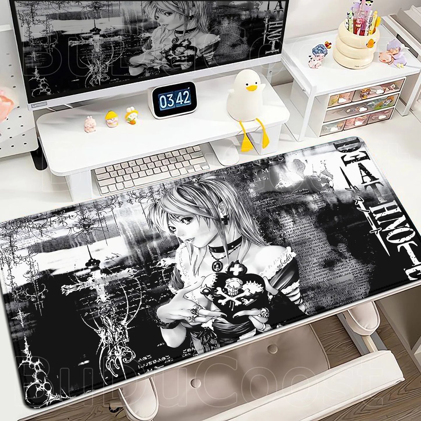 New Misa Amane Light Yagami Desk Mat Death Note Anime Mousepad Computer Gamers Lock Edge Mouse Pad Gaming E-Sports Keyboard Pads
