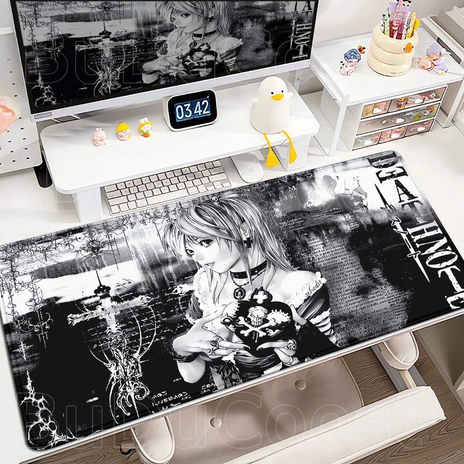 New Misa Amane Light Yagami Desk Mat Death Note Anime Mousepad Computer Gamers Lock Edge Mouse Pad Gaming E-Sports Keyboard Pads