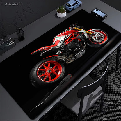 Japan Sports Car Large Black Mousepad Office Gamer Keyboard Desk Mat Natural Rubber Mousepad Speed Desk Mat Anime Lock Edge Pad
