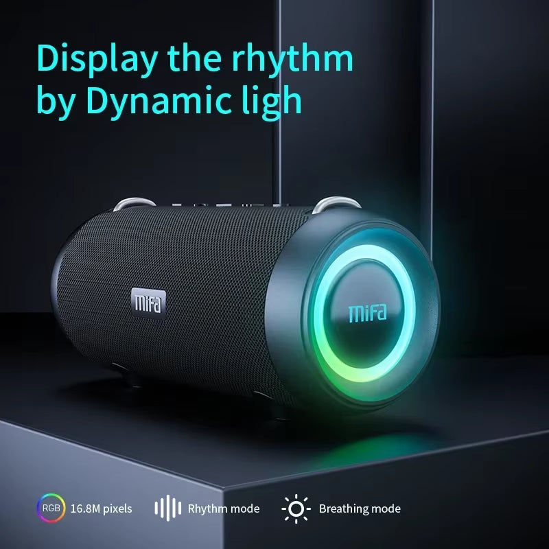 A90 Bluetooth Speaker 60W Output Power Bluetooth Speaker with Class D Amplifier Excellent Bass Performance Camping Speaker