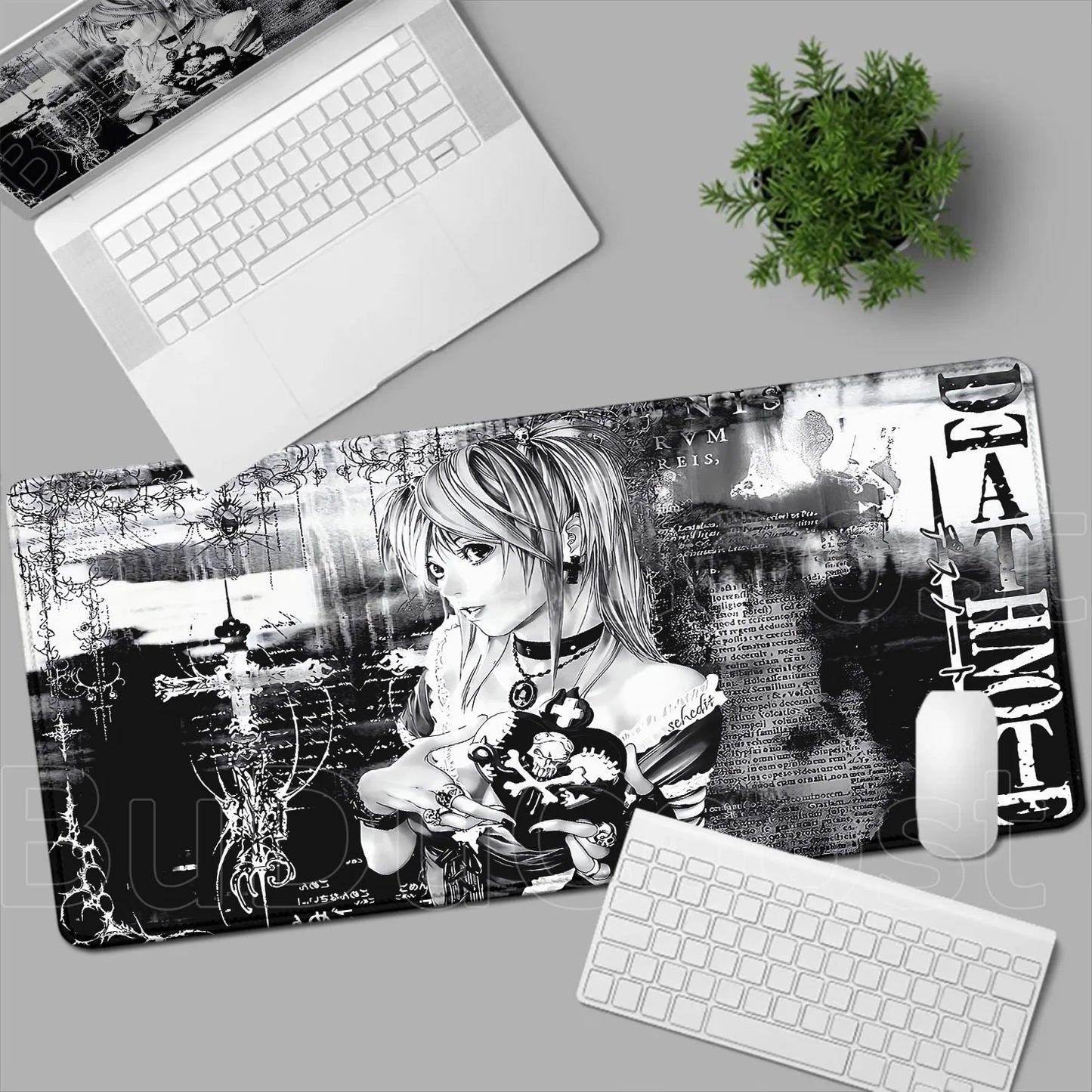 New Misa Amane Light Yagami Desk Mat Death Note Anime Mousepad Computer Gamers Lock Edge Mouse Pad Gaming E-Sports Keyboard Pads
