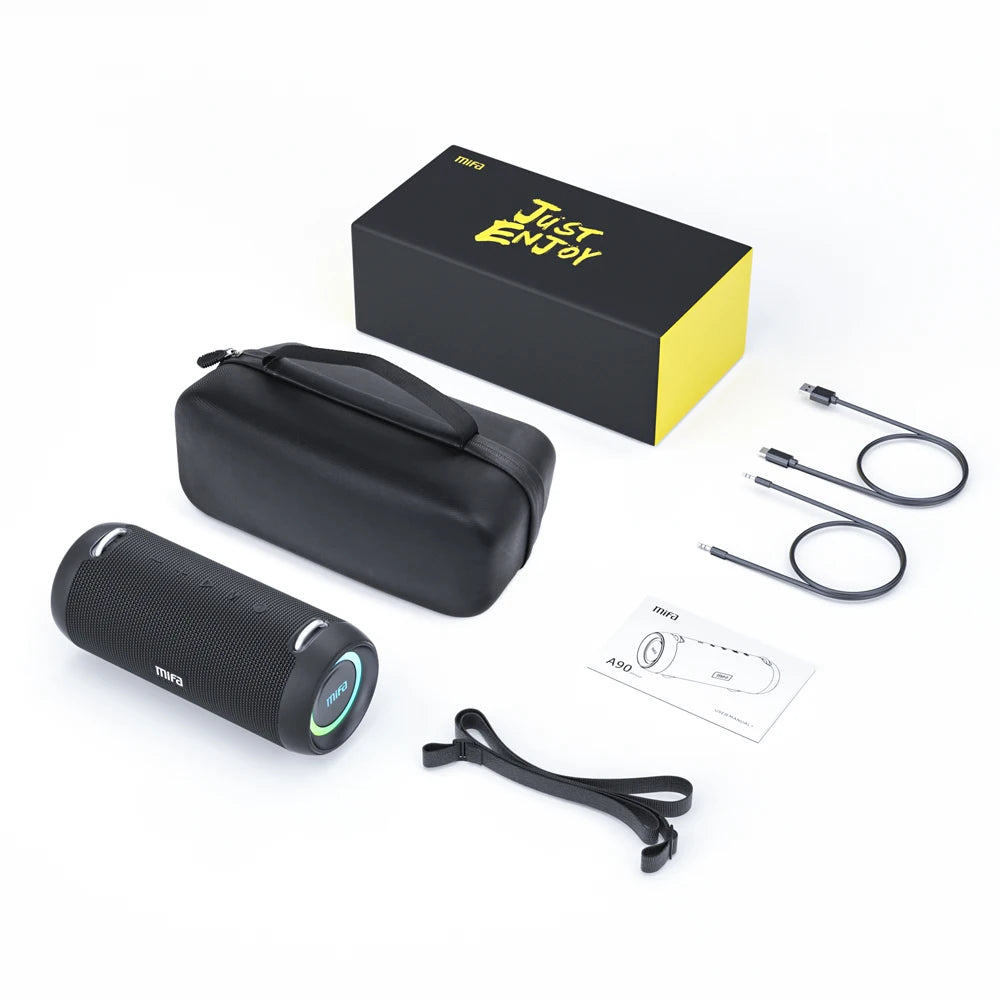 A90 Bluetooth Speaker 60W Output Power Bluetooth Speaker with Class D Amplifier Excellent Bass Performance Camping Speaker