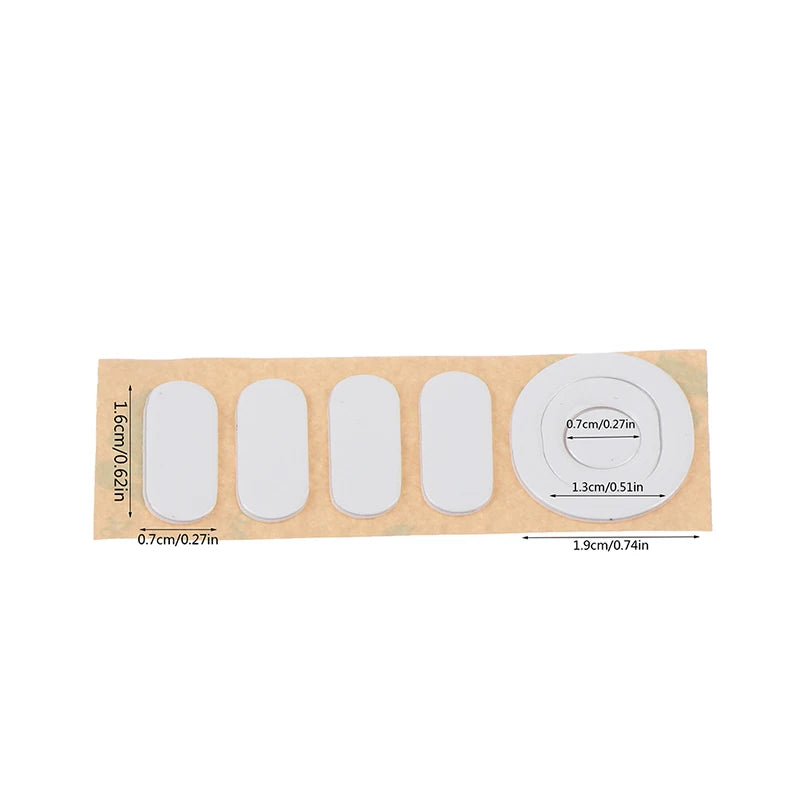 1Set Mouse Feet Mouse Skates for G304 G305 Mouse White Mouse Glides Curve Edge Replacement Gaming Mouse Feet