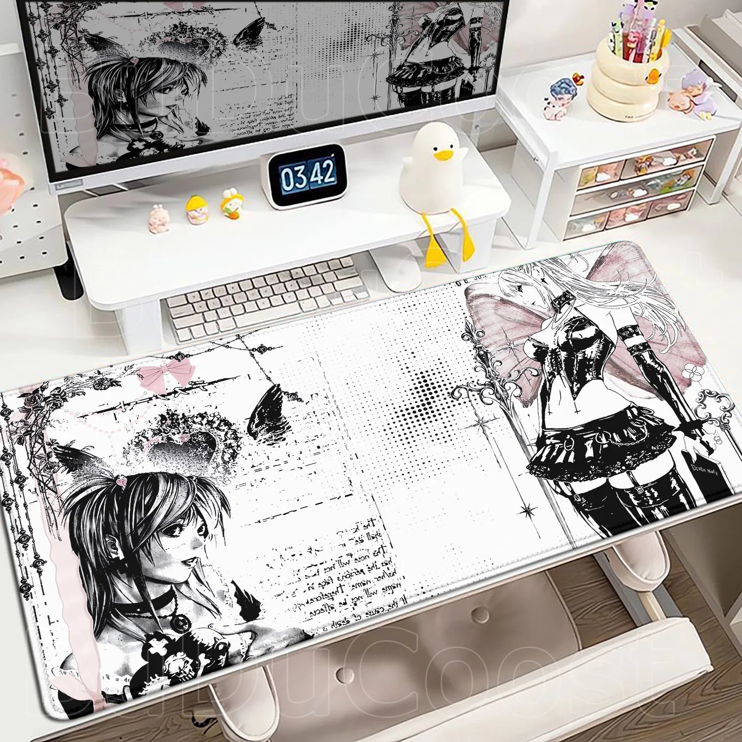 New Misa Amane Light Yagami Desk Mat Death Note Anime Mousepad Computer Gamers Lock Edge Mouse Pad Gaming E-Sports Keyboard Pads