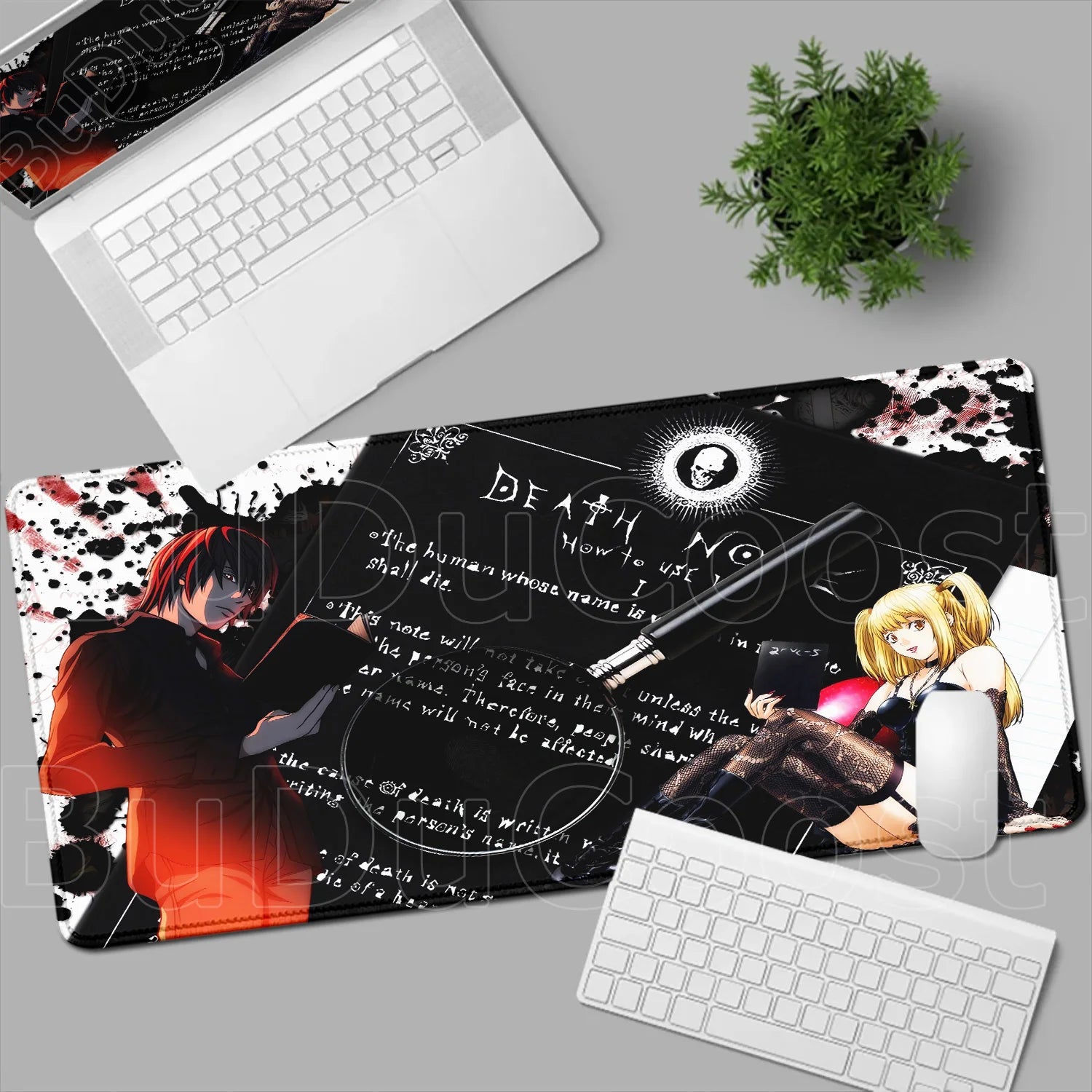 New Misa Amane Light Yagami Desk Mat Death Note Anime Mousepad Computer Gamers Lock Edge Mouse Pad Gaming E-Sports Keyboard Pads