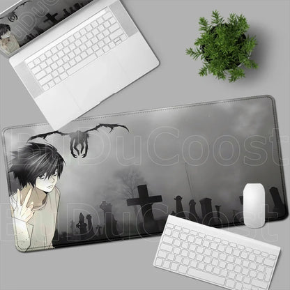 New Misa Amane Light Yagami Desk Mat Death Note Anime Mousepad Computer Gamers Lock Edge Mouse Pad Gaming E-Sports Keyboard Pads