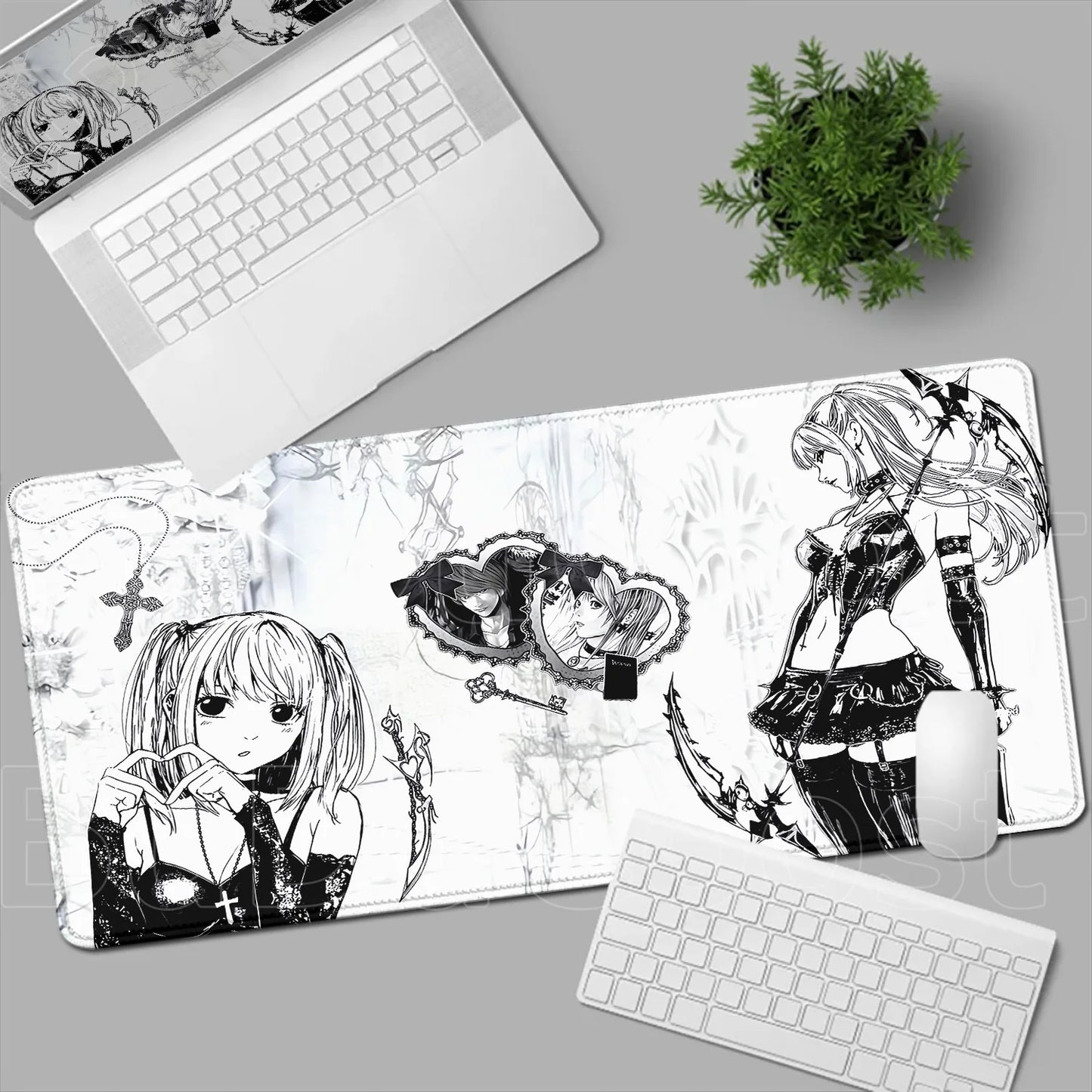New Misa Amane Light Yagami Desk Mat Death Note Anime Mousepad Computer Gamers Lock Edge Mouse Pad Gaming E-Sports Keyboard Pads