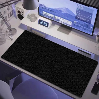 Large XXL Gaming Mousepad Sakura Black While Line 900X400 700X300 Black While Line Desk Mat Anime Theme Keyboard Gamer Mouse Pad