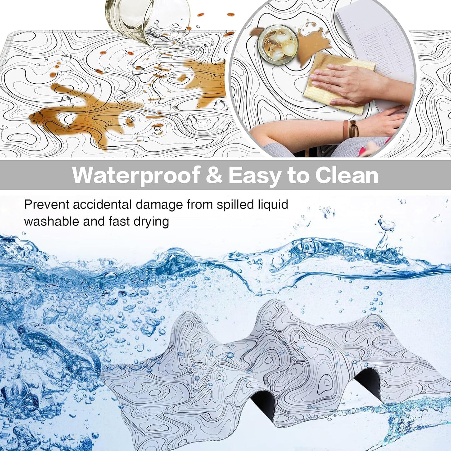 Large Mouse Pad, 900X400Mm XXL Mousepad, Desk Mat,Gaming Mouse Mat