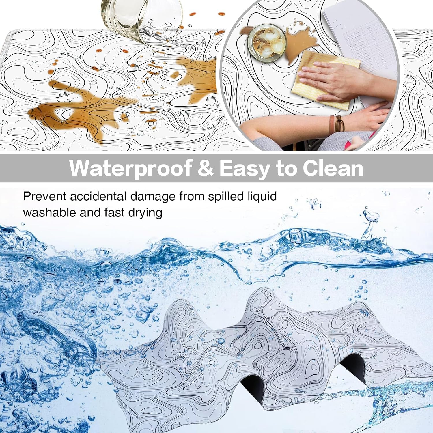 Large Mouse Pad, 900X400Mm XXL Mousepad, Desk Mat,Gaming Mouse Mat